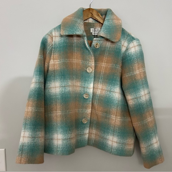 NWT Molly Bracken Button Front Plaid Jacket Shacket - Picture 2 of 8